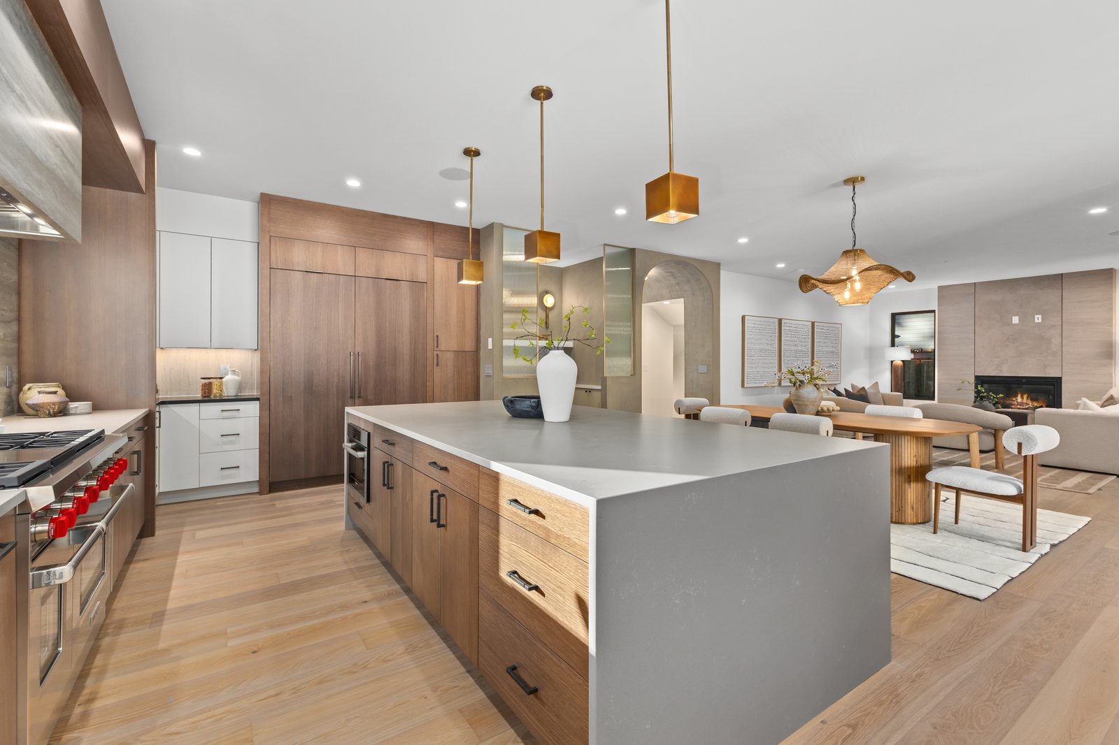 Warm tone kitchen open plan Southwest Florida